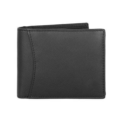 Top Grain Leather Wallet -  Black