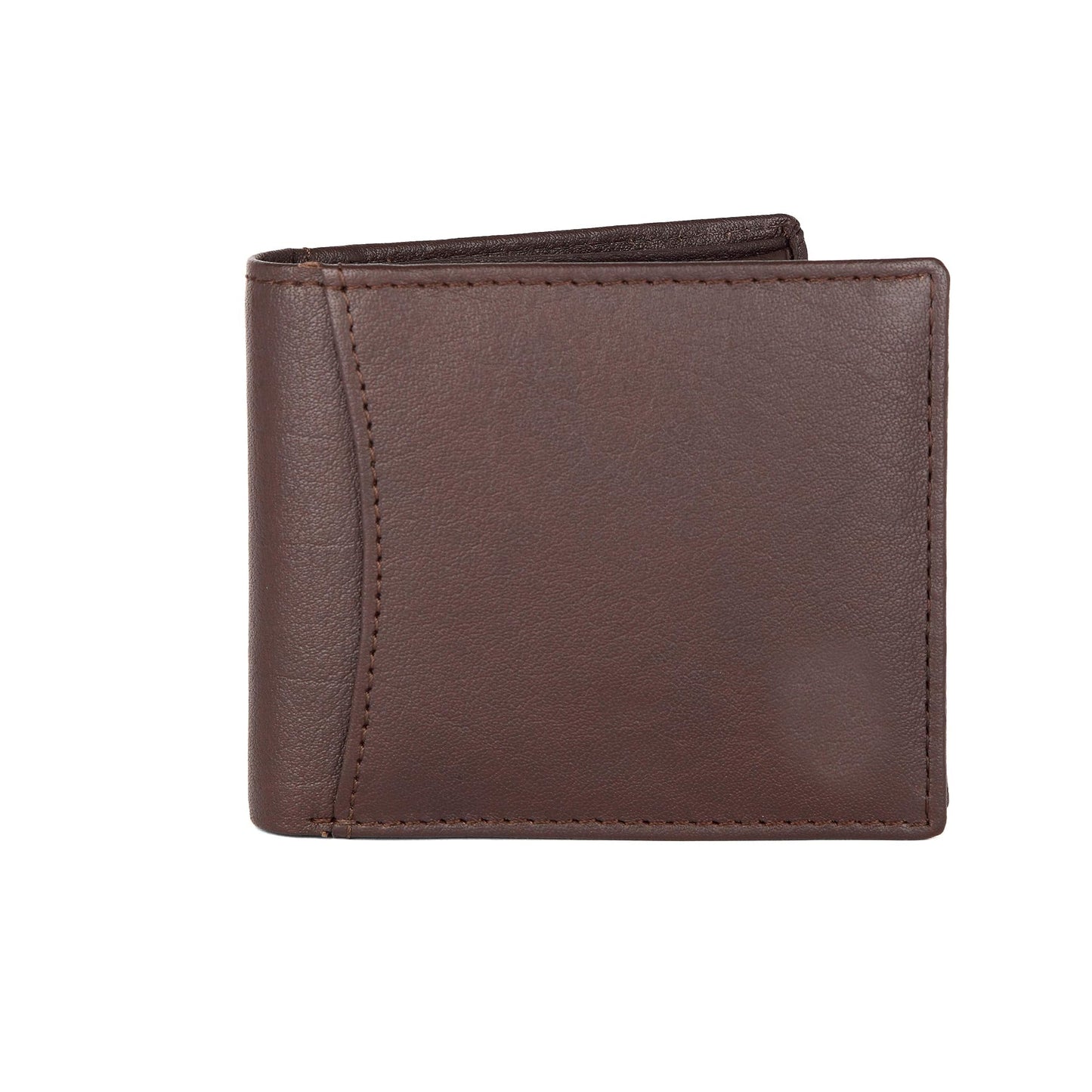 Top Grain Leather Wallet -  Brown